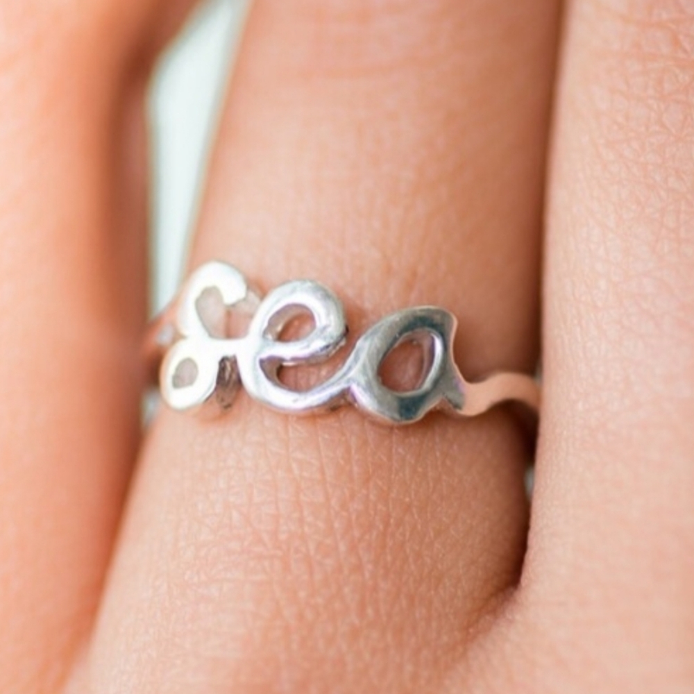 Betty Belts Sterling Silver "Sea" Ring